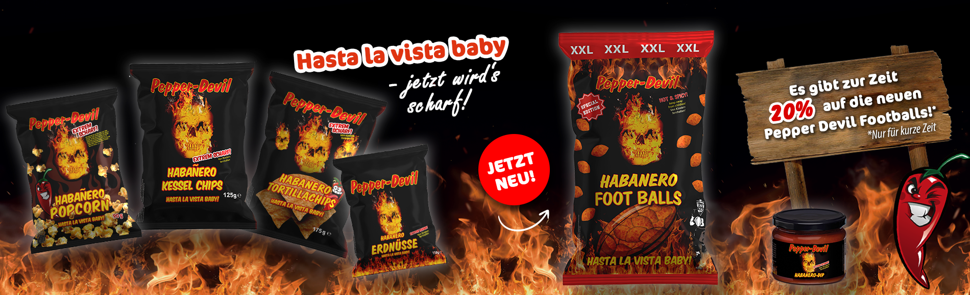 Pepper Devil Foot Balls Aktion